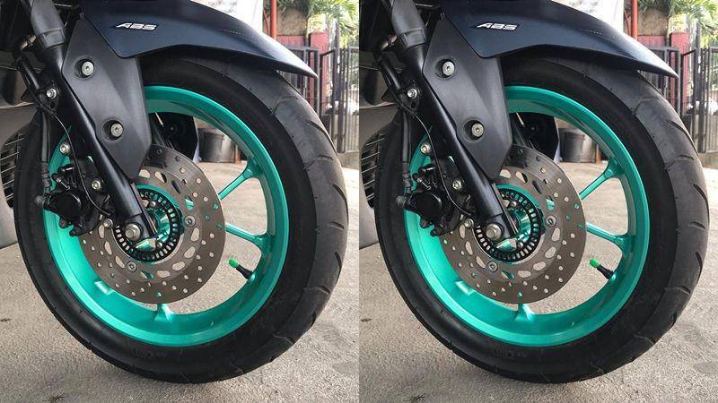 ilustrasi warna velg motor hijau tosca (facebook.com/Soul Paint Cinere)