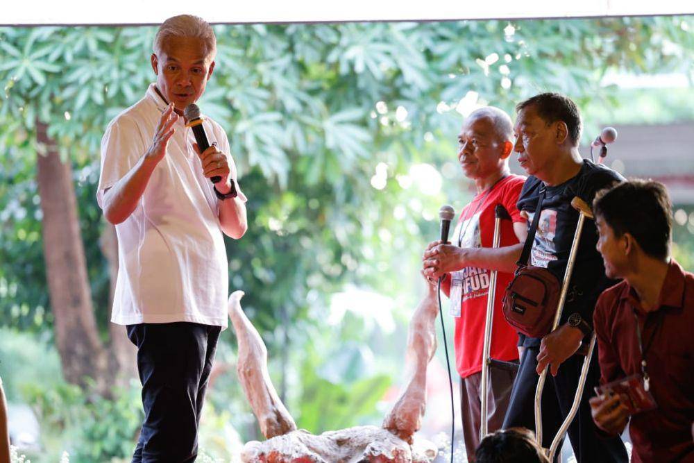 Ganjar Pranowo berkampanye di Karanganyar, Jawa Tengah, pada Minggu (24/12/2023) (IDN Times/Istimewa)