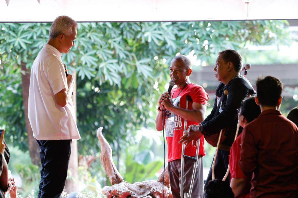 Ganjar Pranowo berkampanye di Karanganyar, Jawa Tengah, pada Minggu (24/12/2023) (IDN Times/Istimewa)