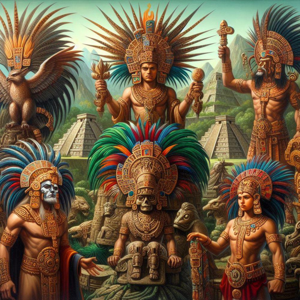 ilustrasi para dewa Aztec (dok. bing.com)