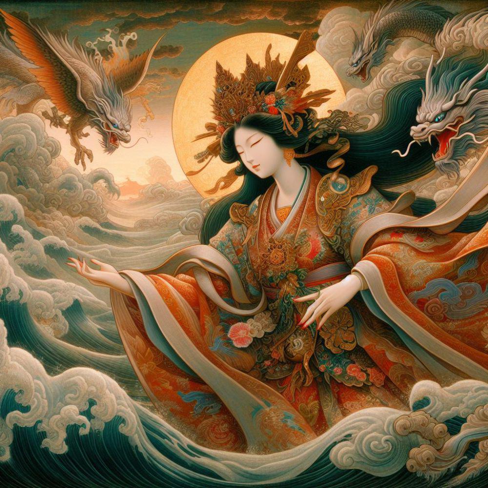 ilustrasi dewi amaterasu (dok. bing.com)