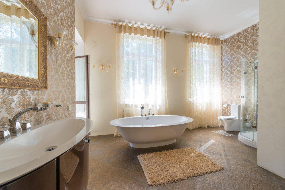 inspirasi desain kamar mandi maksimalis (pexels.com/Max Rahubovskiy)
