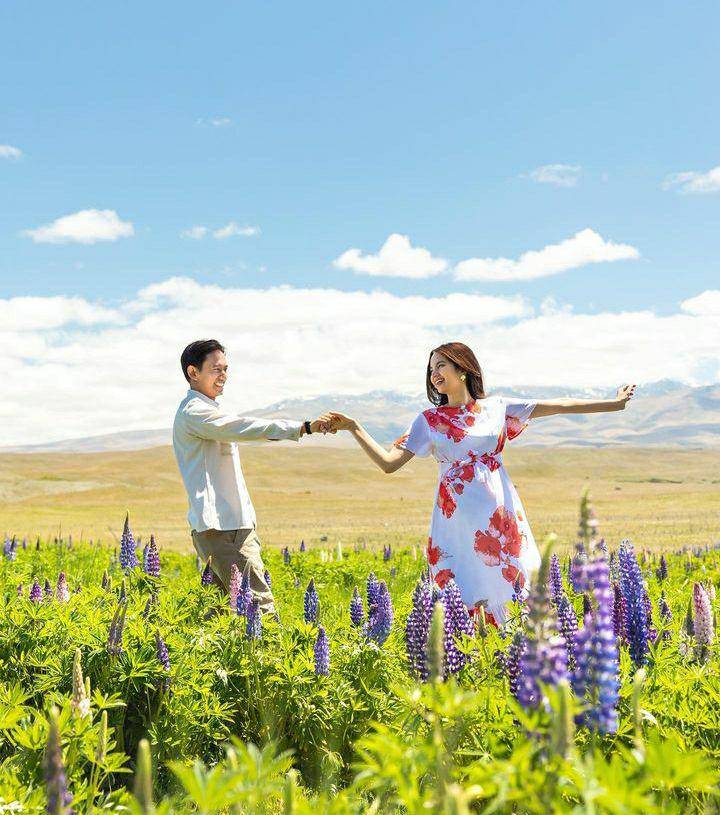 momen babymoon Sabrina Anggraini di Lake Tekapo (instagram.com/sabrinaanggraini)