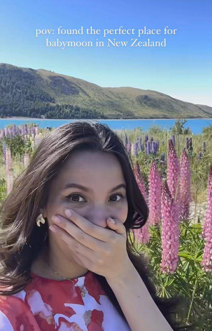 momen babymoon Sabrina Anggraini di Lake Tekapo (instagram.com/sabrinaanggraini)