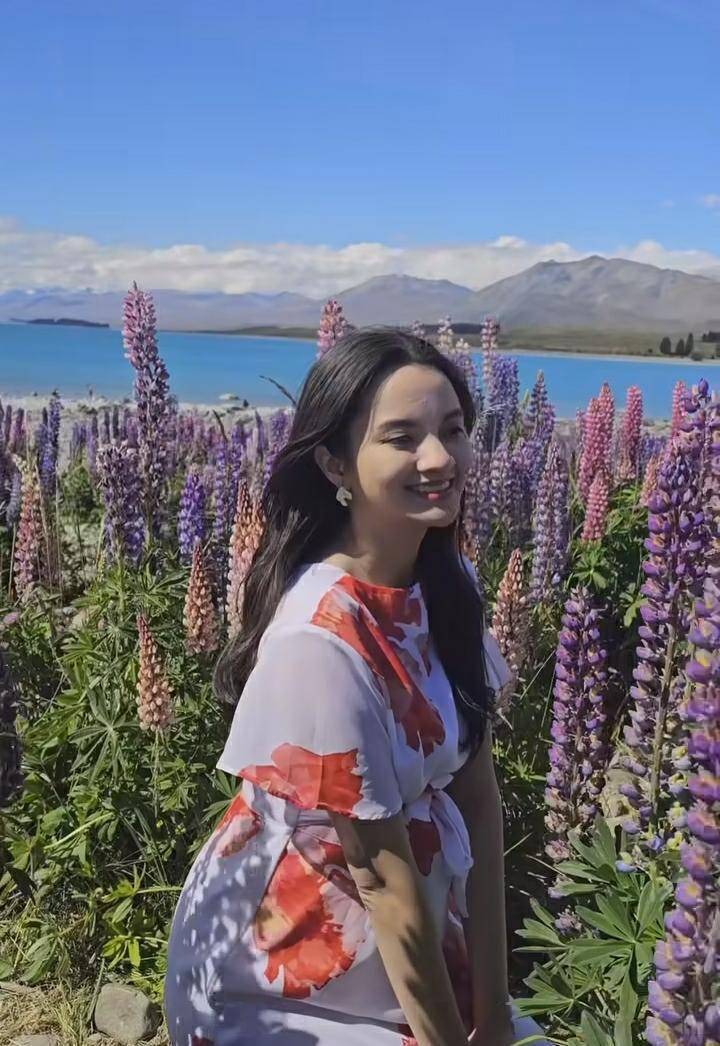 momen babymoon Sabrina Anggraini di Lake Tekapo (instagram.com/sabrinaanggraini)