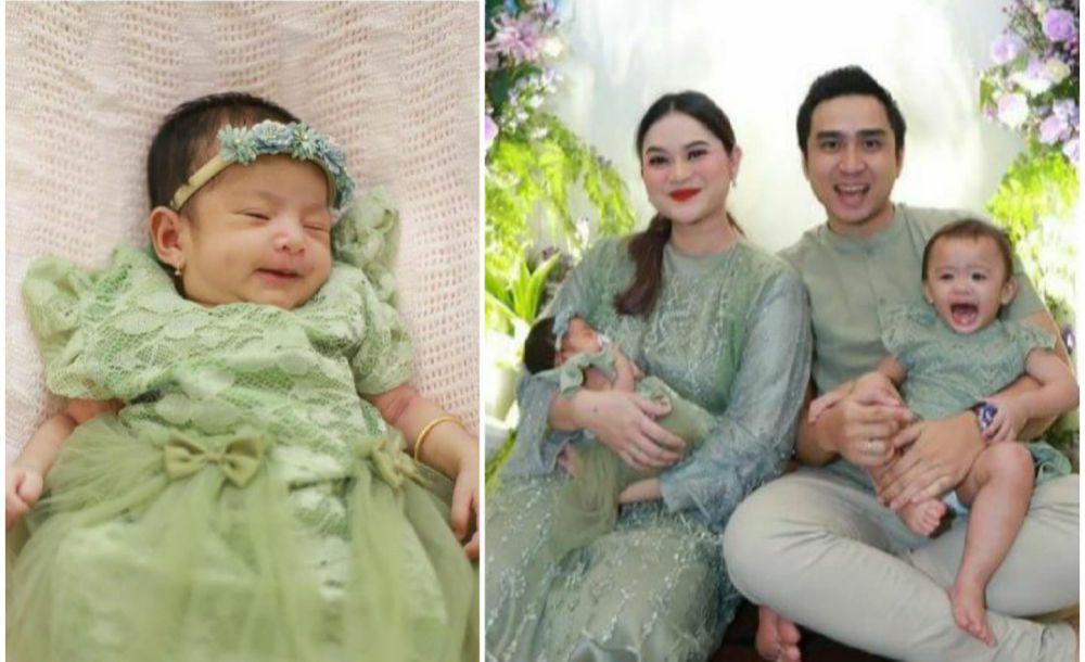 10 Potret Akikah Latisya, Putri Kedua Lutfi Agizal dan Nadya Indry