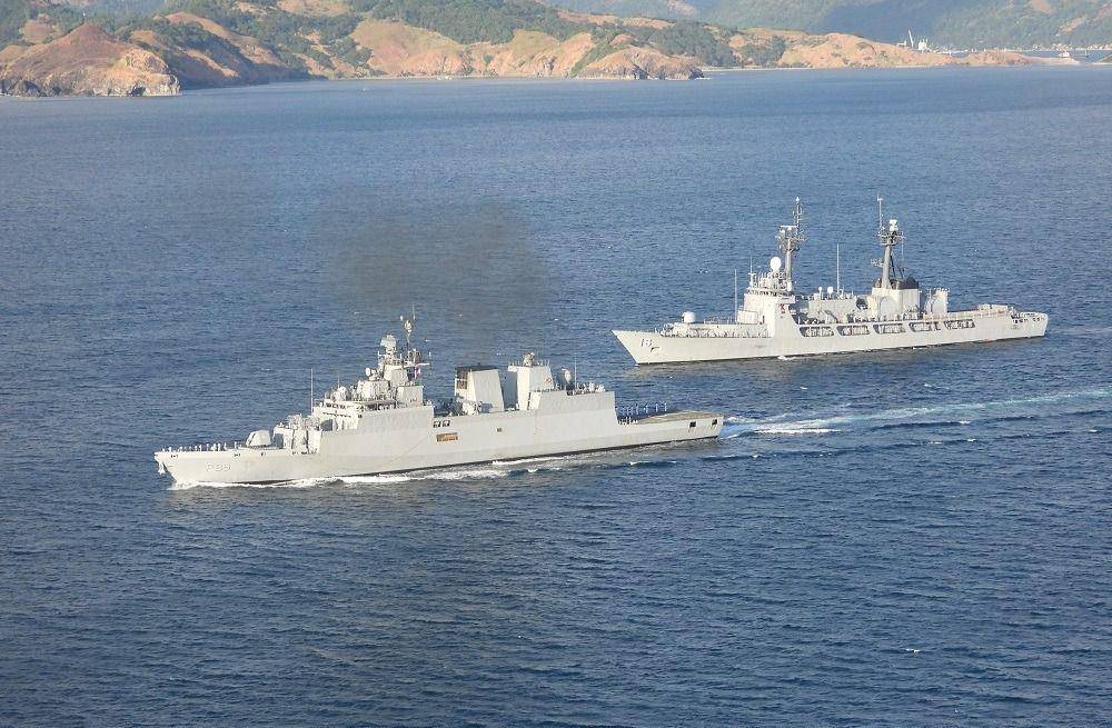 ilustrasi kapal perang India (Twitter.com/SpokespersonNavy)