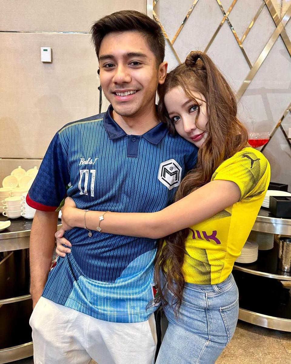 potret Lucinta Luna dan Riza Syah di pesta baby L (instagram.com/lucintaluna_manjalita)