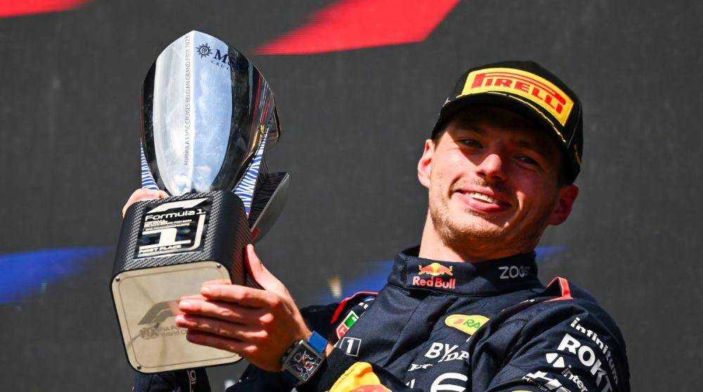 Max Verstappen saat menjuarai GP Belgia 2023 (formula1.com)