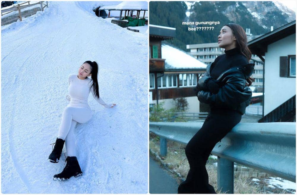 7 Potret Seleb Liburan di Switzerland Bulan Desember 2023