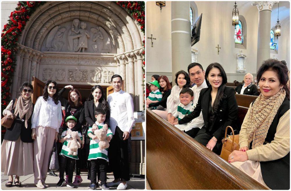 10 Potret Keluarga Sandra Dewi Merayakan Natal di Los Angeles