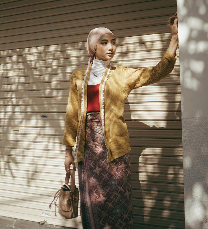Gaya turban Ansellma (Instagram.com/ansellmaputri)
