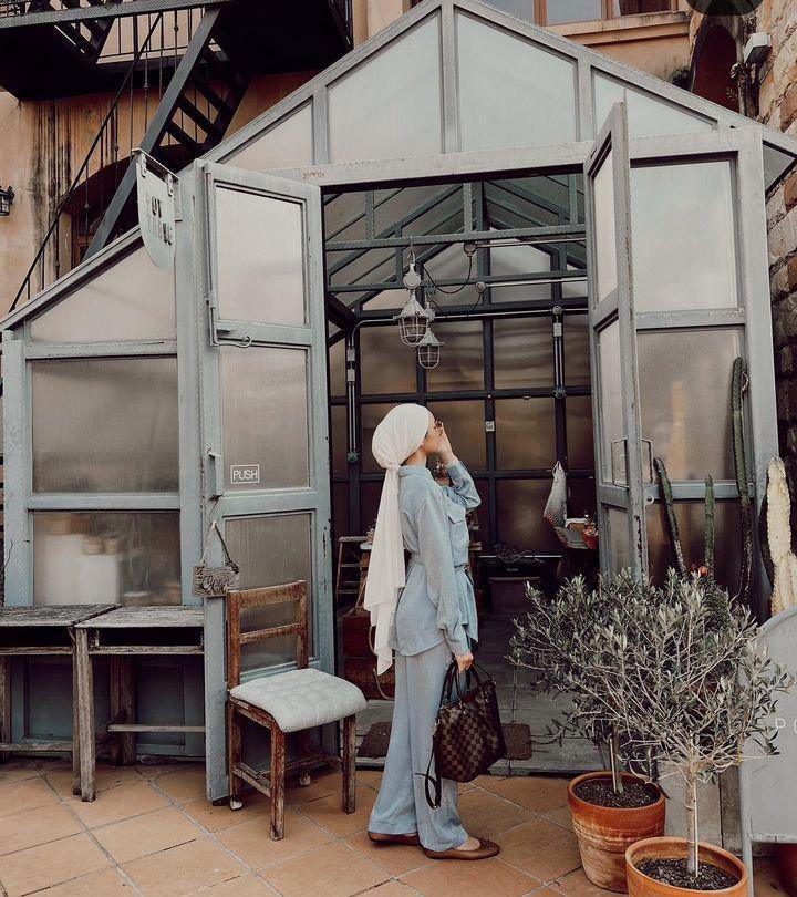 Gaya turban Ansellma (Instagram.com/ansellmaputri)