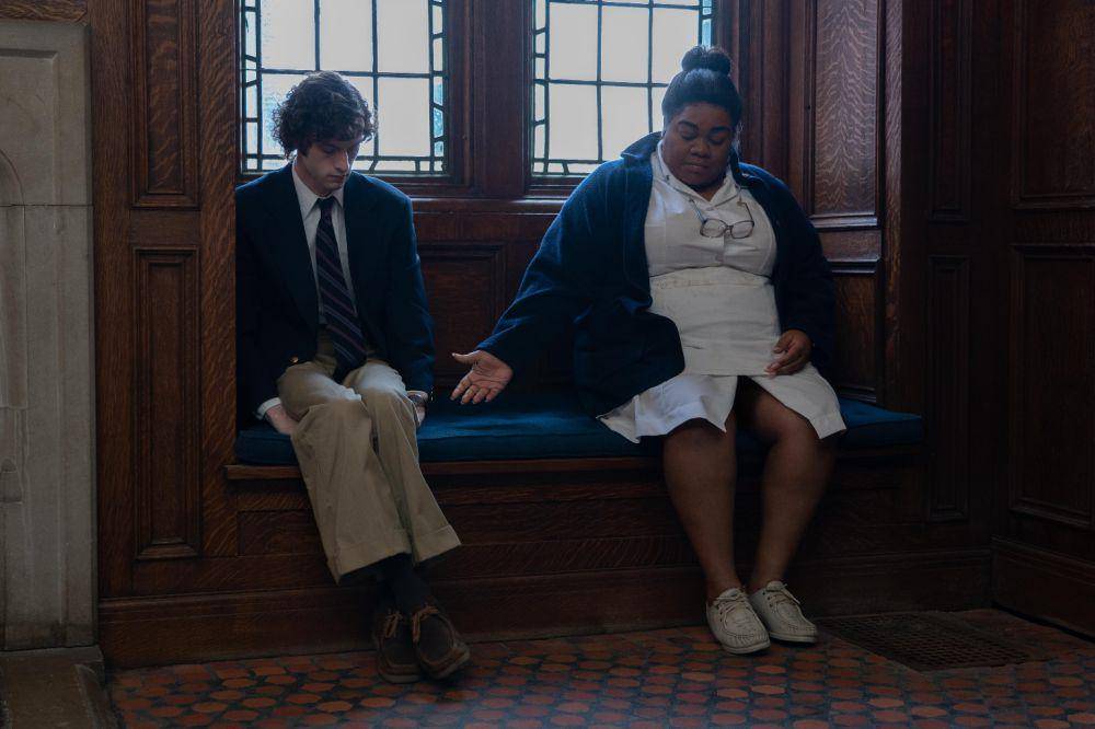Dominic Sessa dan Da'Vine Joy Randolph dalam film The Holdovers (dok. Miramax/The Holdovers)