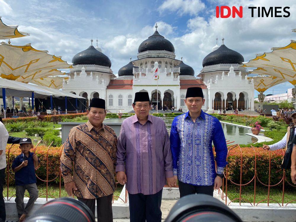 19 Tahun Tsunami Aceh: Prabowo dan SBY Kunjungi Masjid Baiturrahman
