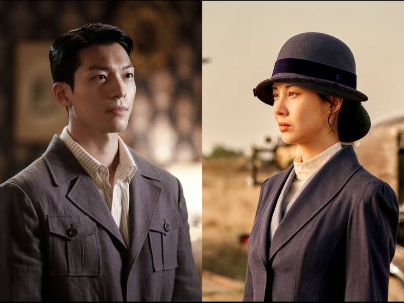 Wi Ha Joon di Gyeongseong Creature dan Seohyun di Song of the bandits (instagram.com/studiodragon.official | instagram.com/netflixkr)