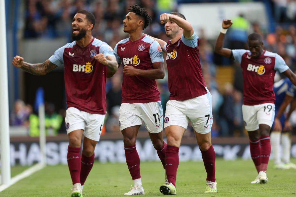 Selebrasi pemain Aston Villa usai mencetak gol ke gawang Chelsea. (avfc.co.uk)