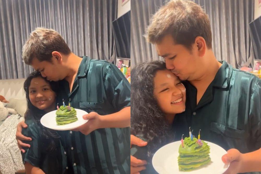 potret kejutan ultah ke-46 Indra Bekti (instagram.com/dhila_dafbel)