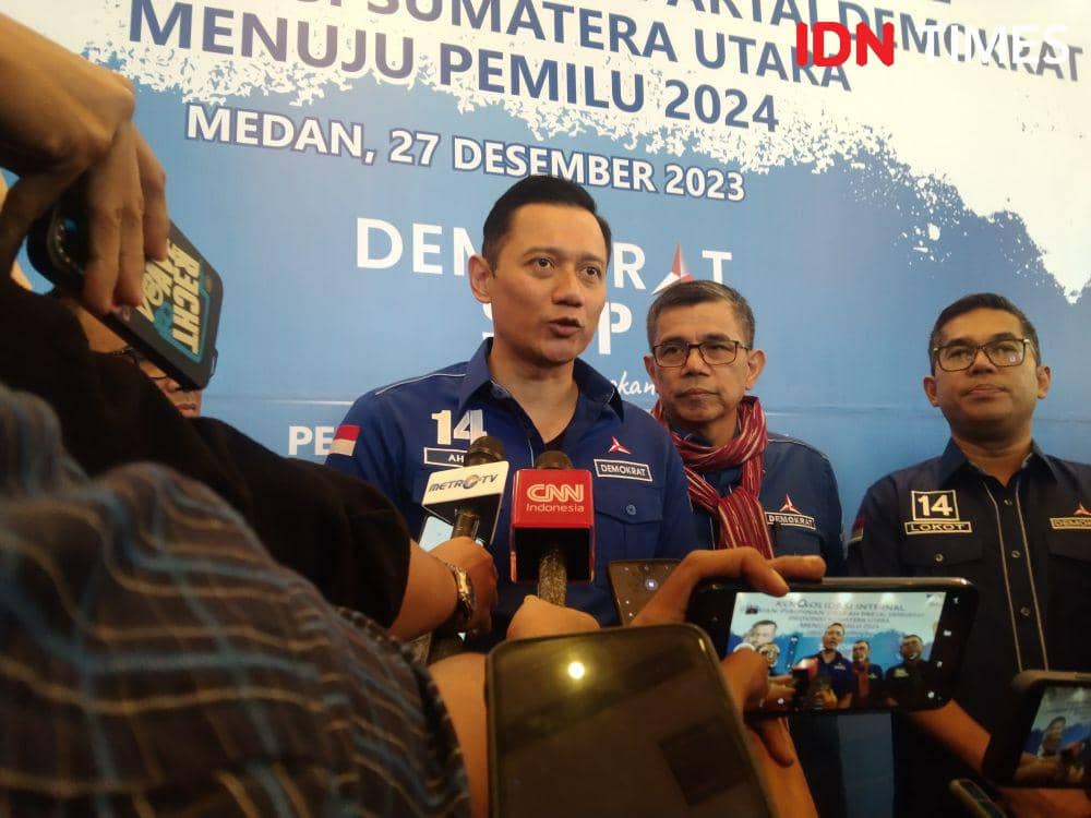 Konferensi pers konsolidasi partai Demokrat di Medan (IDN Times/Eko Agus Herianto)