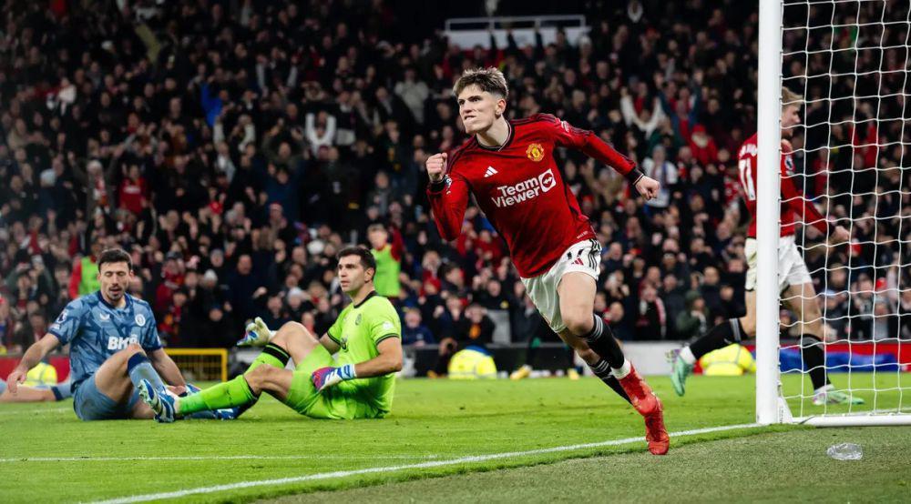 Manchester United melawan Aston Villa di EPL 2023/2024. (premierleague.com)