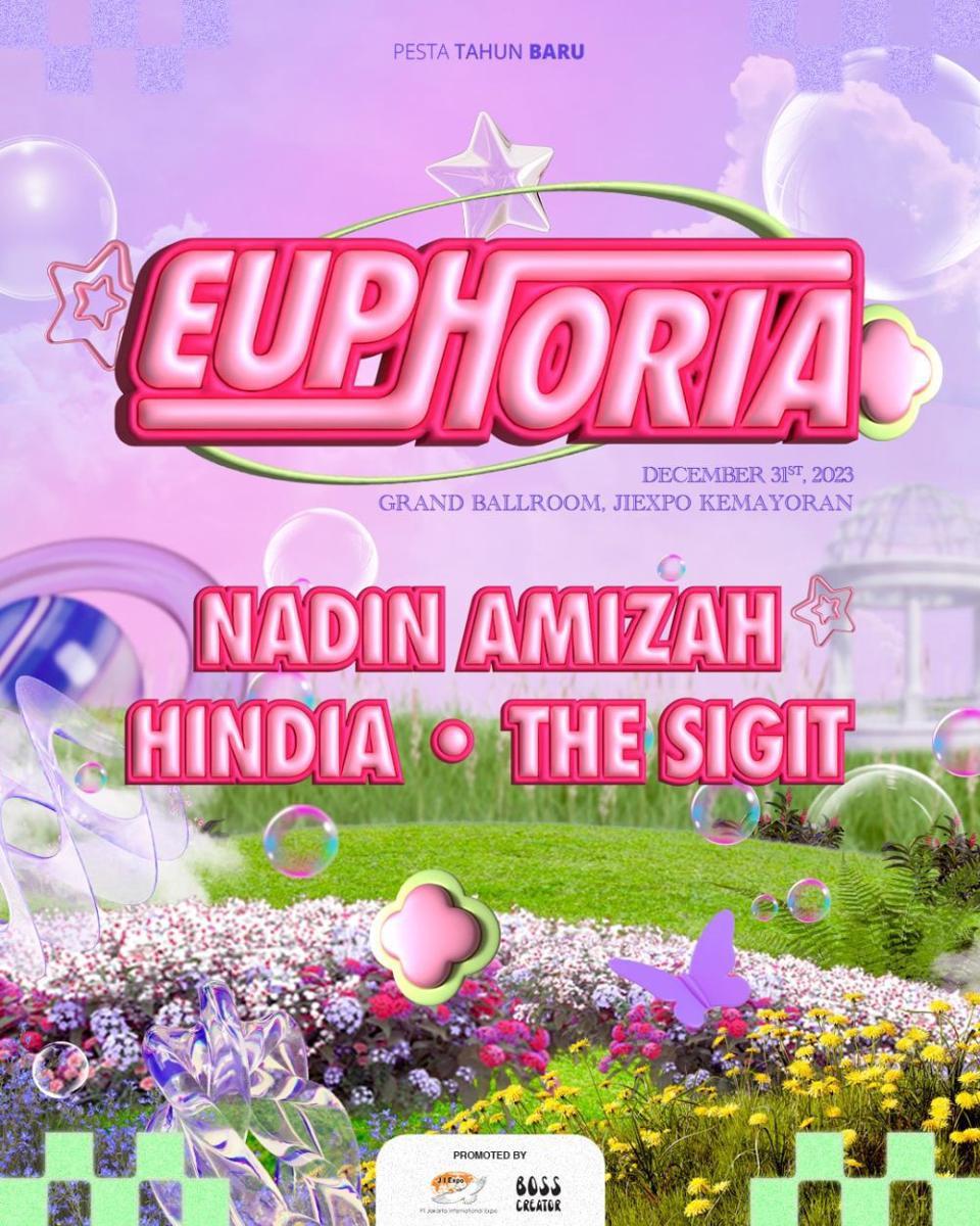 Pesta Tahun Baru menyoroti tema Euphoria di tanggal 31 Desember 2023. (Dok. IDN Media)