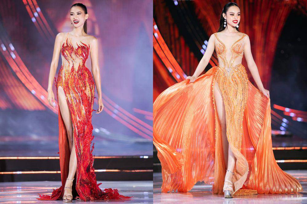 Potret Gaun Malam di Preliminary Miss Cosmo Vietnam 2023 (facebook.com/Miss Cosmo Vietnam)