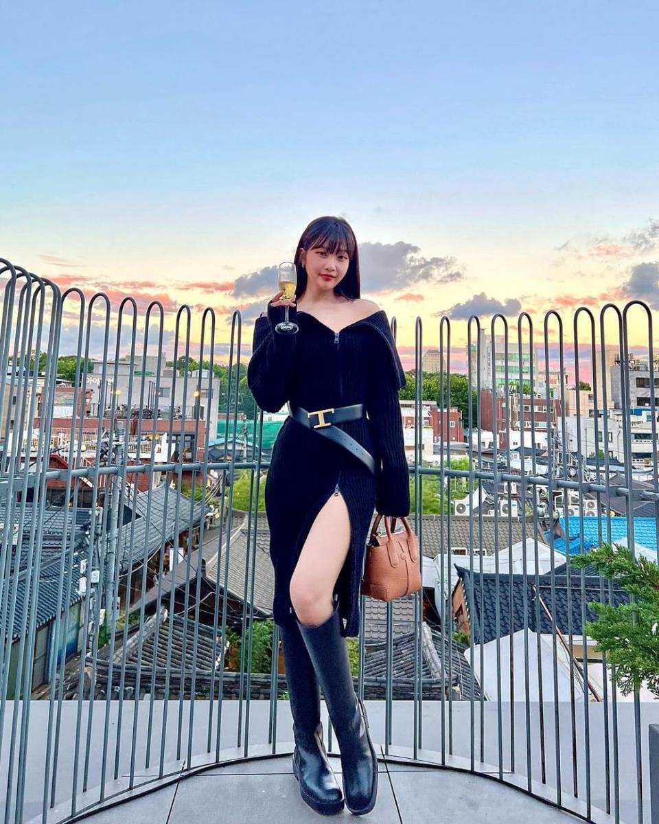 mix and match dress ala Joy Red Velvet (instagram.com/_imyour_joy)