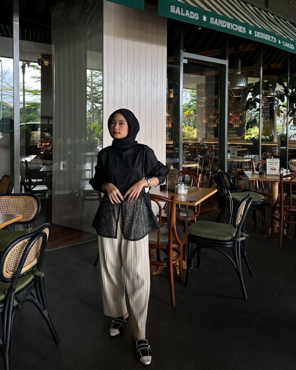 inspirasi OOTD ala Nisfa Nabillah (instagram.com/nisfanabillah)