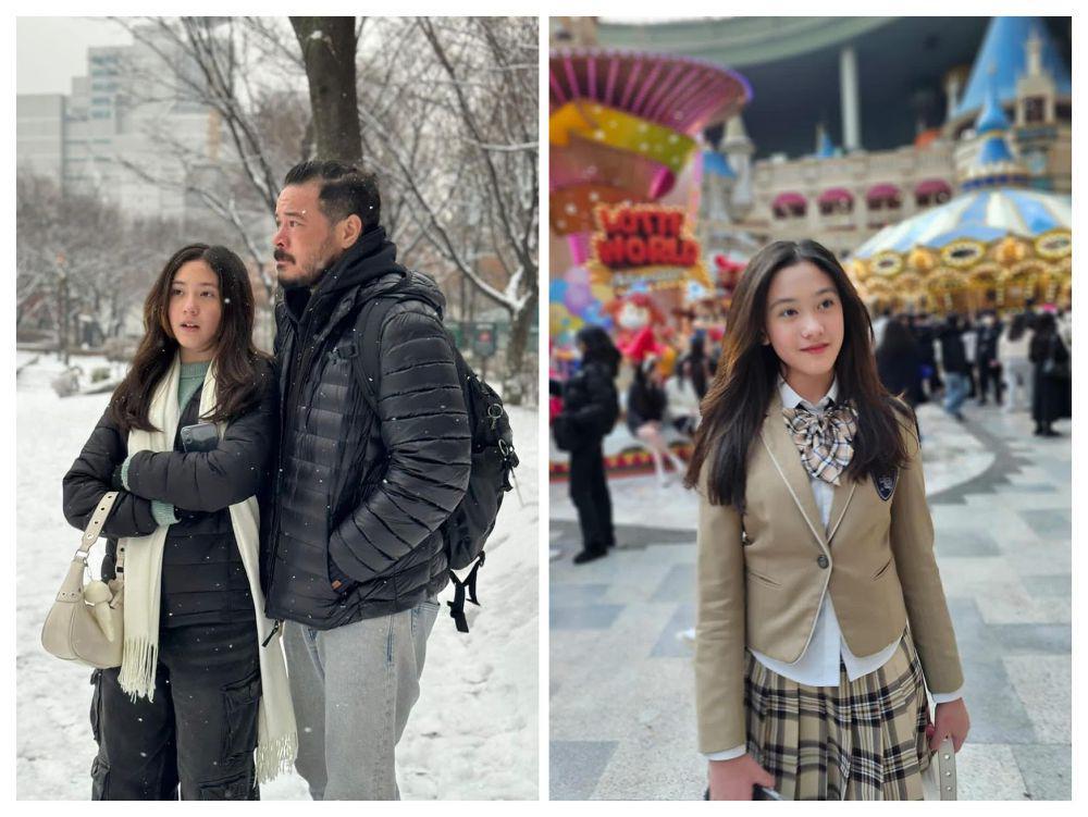 10 Potret Mikhaela Anak Nafa Urbach Liburan ke Korea, Mirip Jisoo BP!