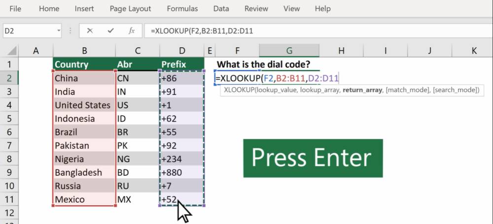 ilustrasi pengaplikasian fungsi XLOOKUP (support.microsoft.com)
