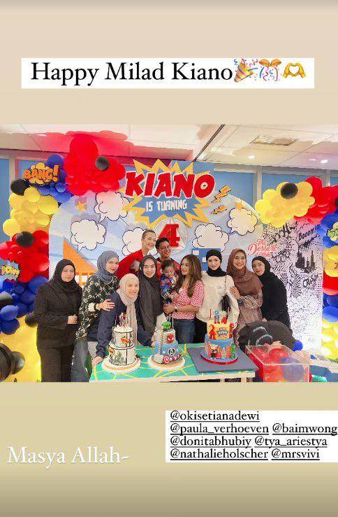 artis di ulang tahun Kiano (Instagram.com/paula_verhoeven)