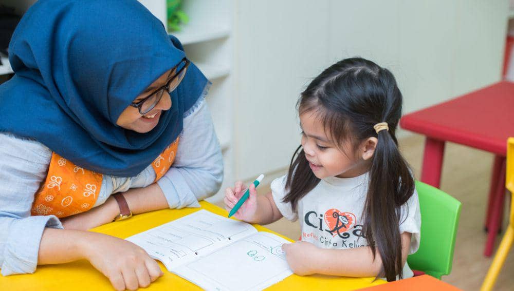 Guru mengajar siswa disabilitas. (Dok. pribadi/Pendidikan Inklusif Cikal