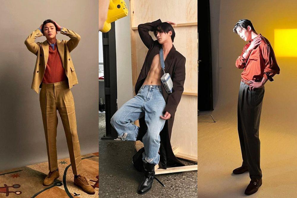7 Ide Outfit Nuansa Cokelat ala Rowoon eks SF9, Andalan Cowok Bumi!