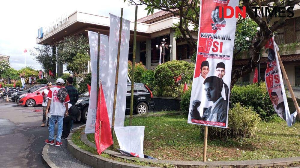 Lokasi Kopdarwil PSI NTB di Hotel Lombok Raya Kota Mataram, Kamis (28/12/2023). (IDN Times/Muhammad Nasir)