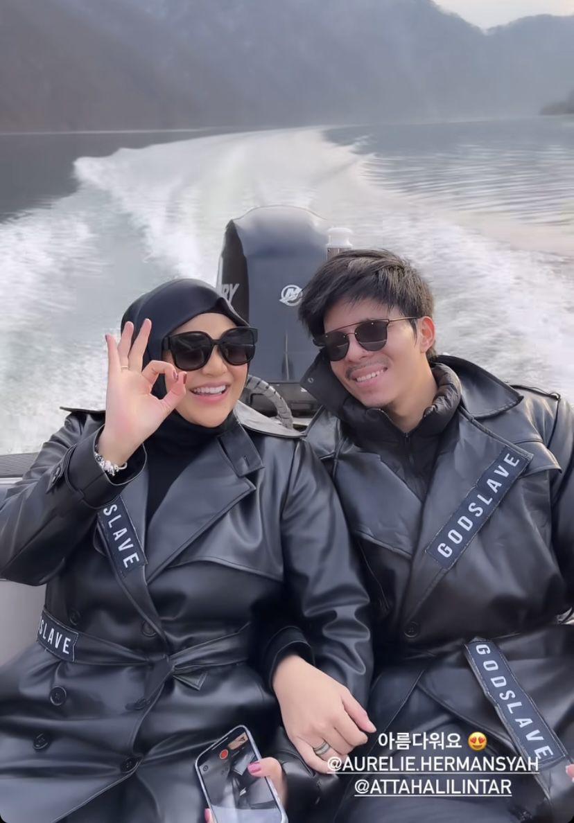 potret keluarga Atta-Aurel liburan di lokasi syuting In The Soop BTS (Instagram.com/lake192)