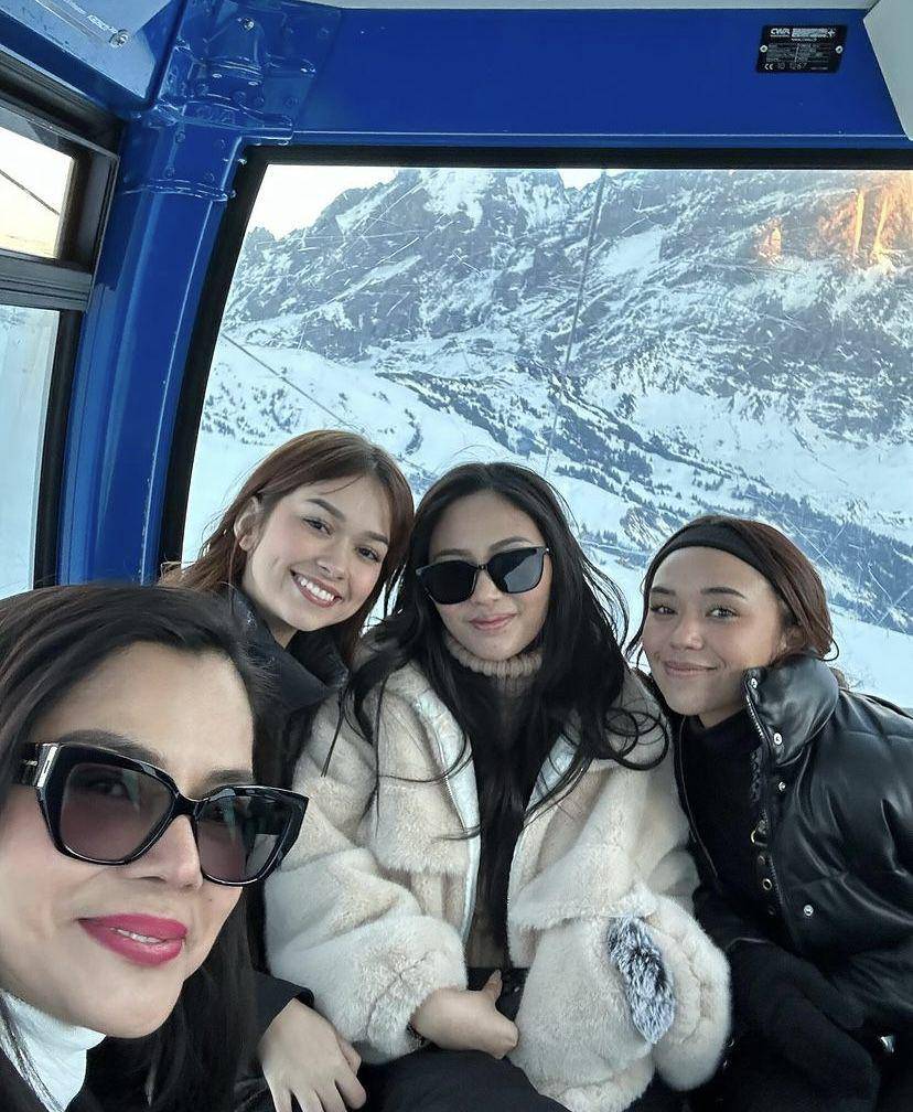 Lula Lahfah liburan ke Swiss (instagram.com/vienstasman)