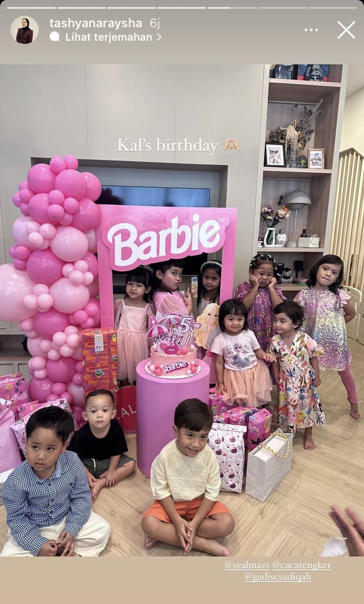 potret ultah ke-5 Kalea, anak Tarra Budiman (Instagram.com/tashyanarashya)