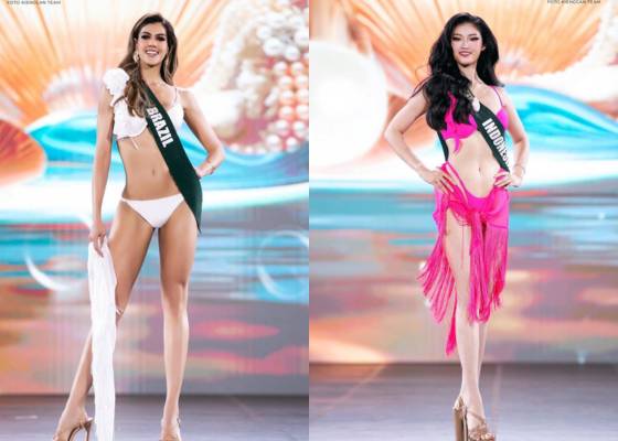 Potret Jajaran 20 Besar Miss Earth 2023 di Sesi Swimsuit Grand Final (Instagram.com/missearth)