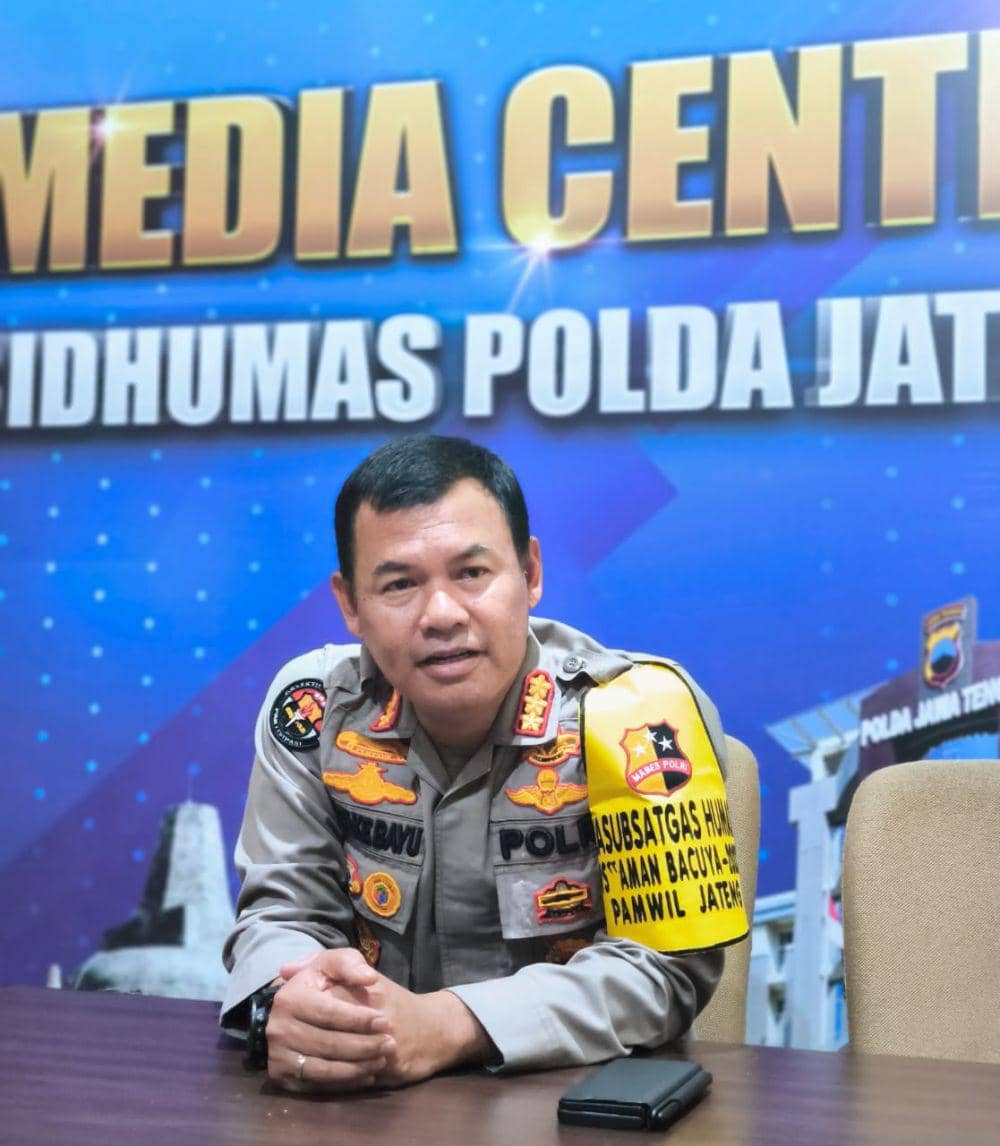 Kabid Humas Polda Jateng Kombes Pol Stefanus Satake Bayu Setianto ketika berada di ruangan balai wartawan Mapolda Jateng. (IDN Times/Dok Humas Polda Jateng)