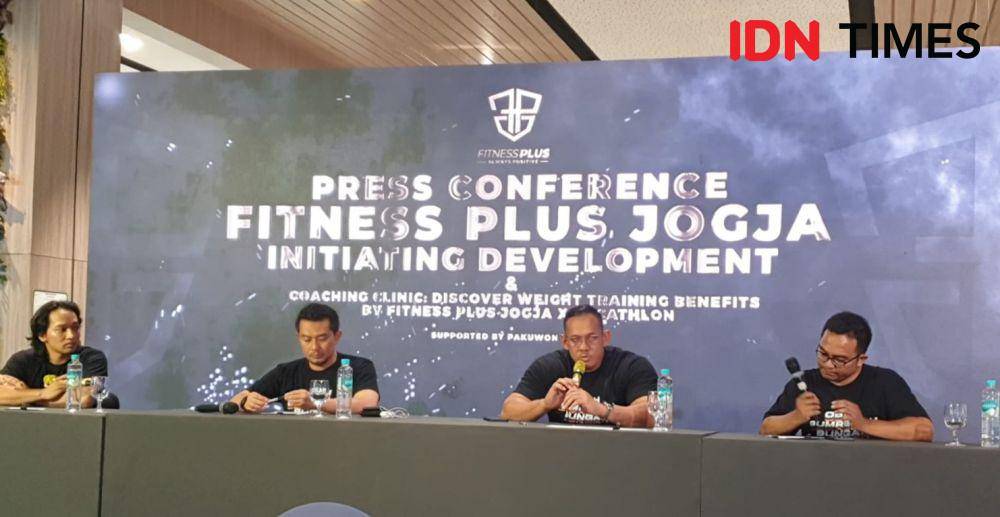 Press conference Fitness Plus Jogja, di Pakuwon Mall, Rabu (27/12/2023). (IDN Times/Herlambang Jati Kusumo)