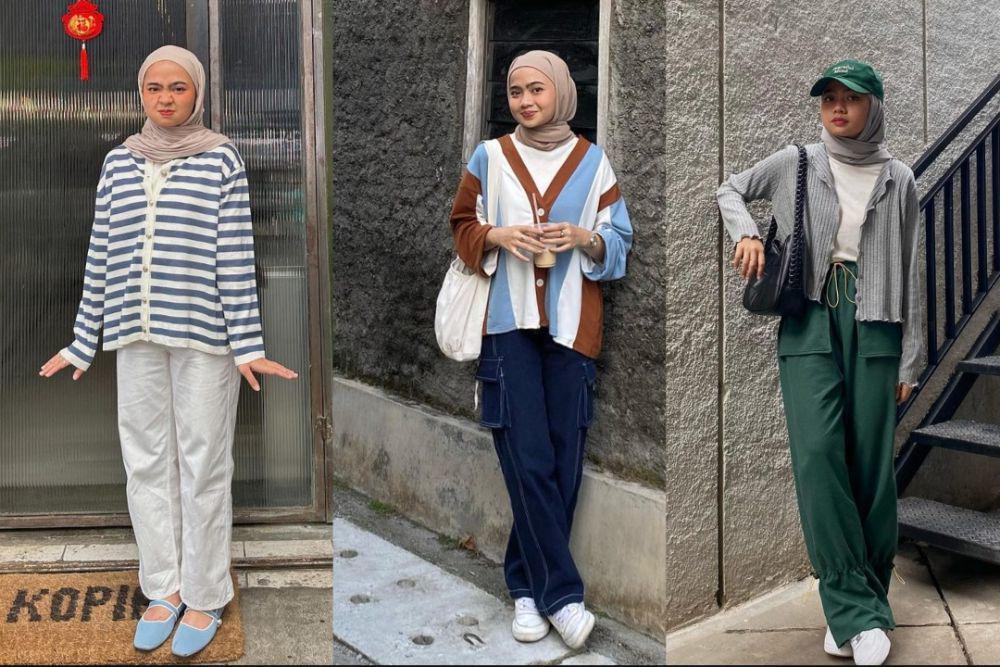 9 Ide Styling Cardigan ala Maryam Nurul, Chic Abis!