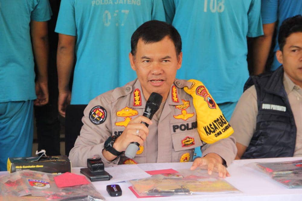 Kabid Humas Polda Jateng Kombes Pol Stefanus Satake Bayu Setianto saat gelar perkara di markasnya. (IDN Times/Dok Humas Polda Jateng)