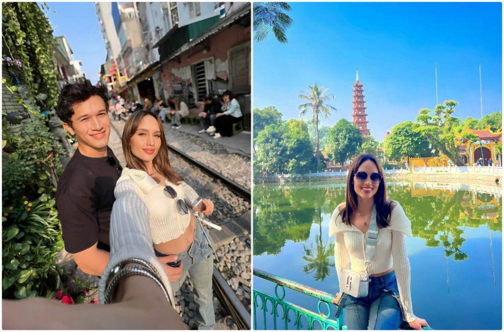 8 Potret Cinta Laura Liburan bareng Arya Vasco ke Vietnam