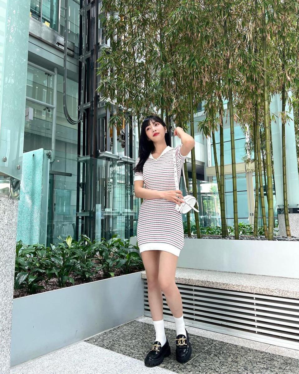 mix and match dress ala Joy Red Velvet (instagram.com/_imyour_joy)