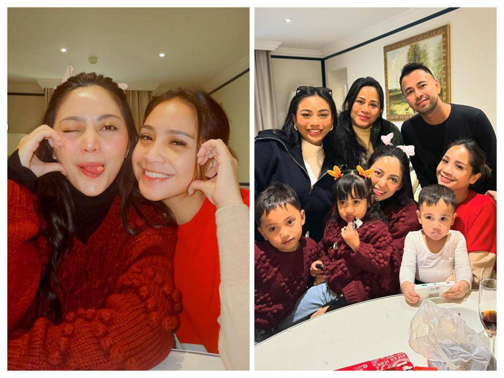 potret keluarga Raffi-Nagita bertemu keluarga Rachel Vennya di Paris (instagram.com/rachelvennya|instagram.com/raffinagita1717)