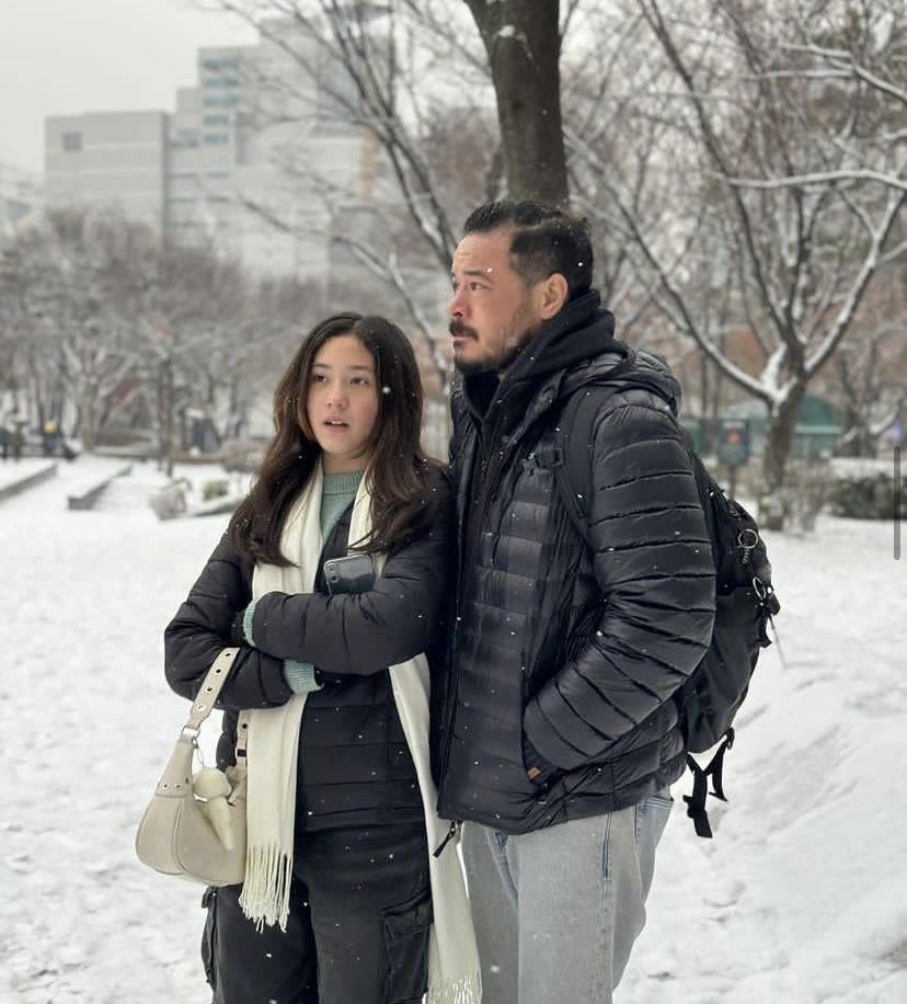potret kompak Nafa Urbach dan Zack Lee boyong anak liburan ke Korea (Instagram.com/nafaurbach)