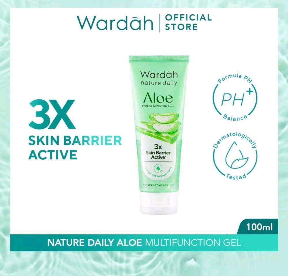 Wardah Nature Daily Aloe Multifunction Gel (shopee.com/Wardah Official Shop)