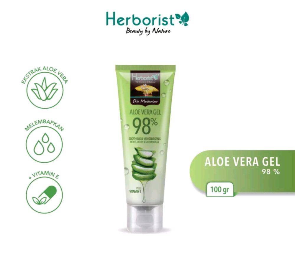 Herborist Aloe Vera Gel Tube 100gr (shopee.com/Oemah Herborist Official Shop)
