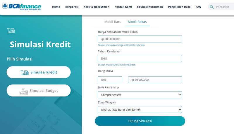 ilustrasi simulasi kredit mobil bekas BCA Finance (IDN Times/Uswatun Khasanah)