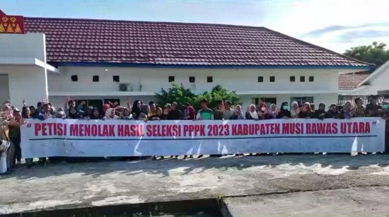 Kisruh Seleksi PPPK Muratara, Ratusan Guru Protes Tolak Kecurangan